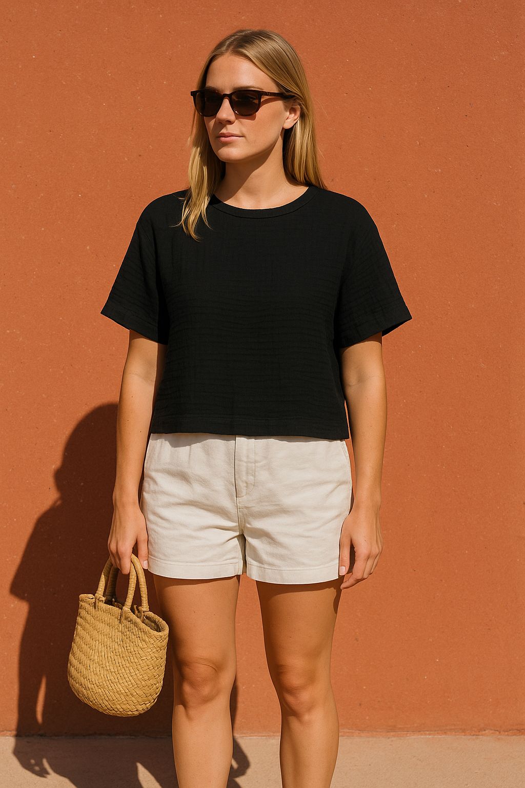 Double Layered Muslin T-Shirt