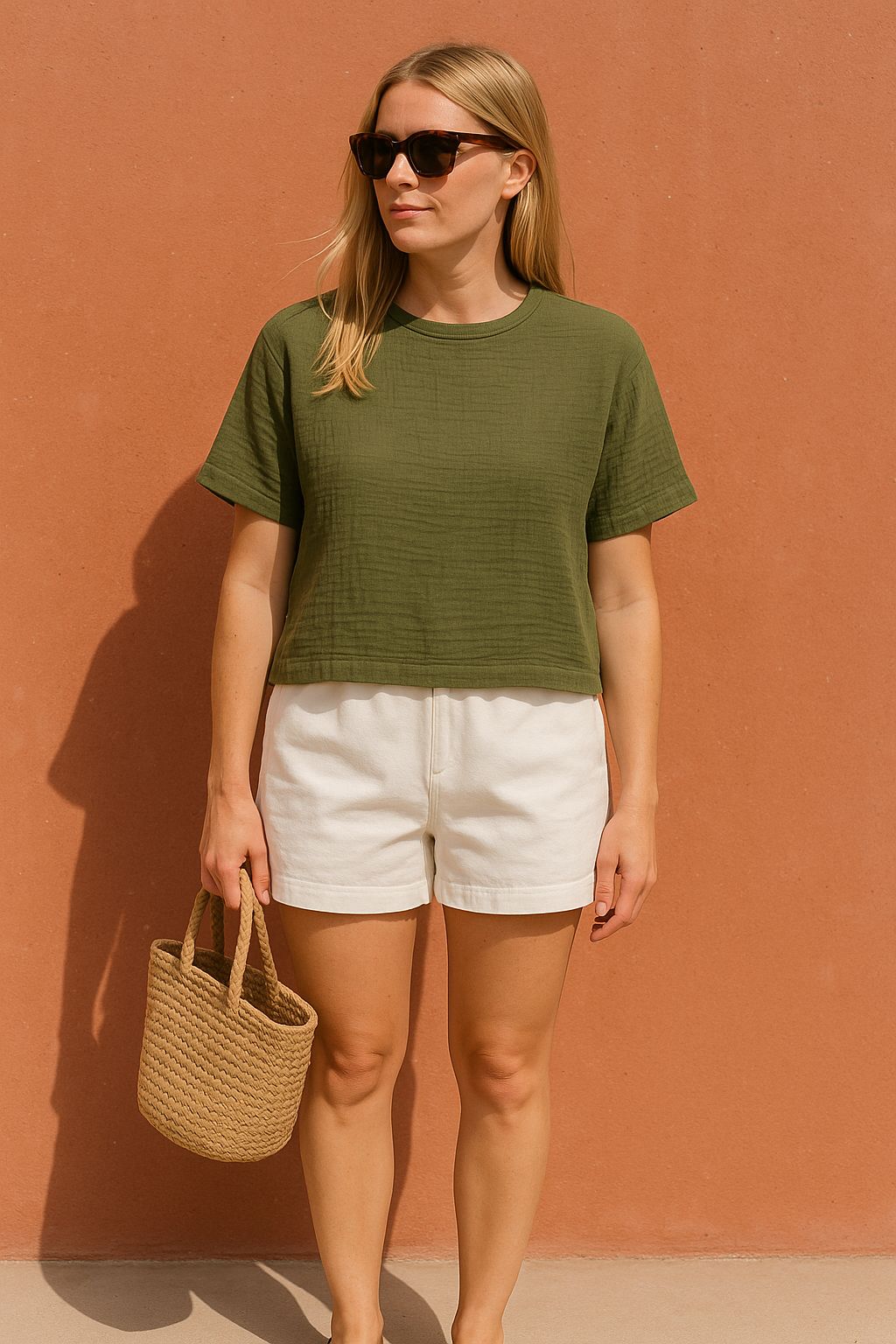 Double Layered Muslin T-Shirt