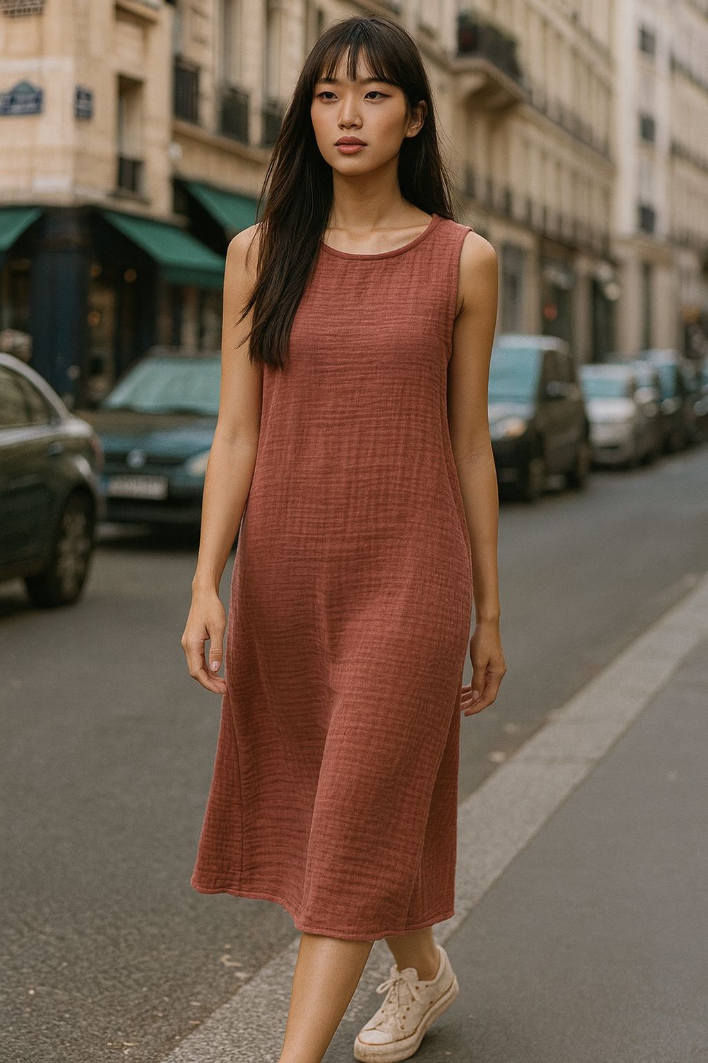 Four-Layered Muslin Dress