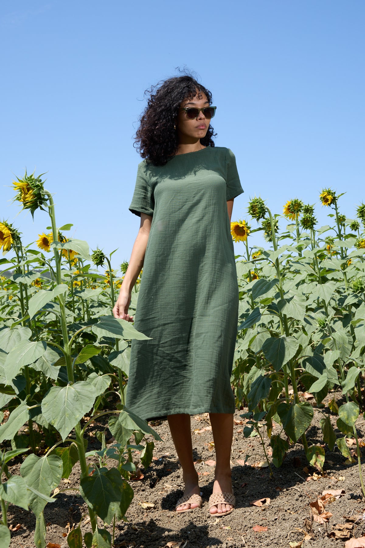 Double Layered Muslin Dress