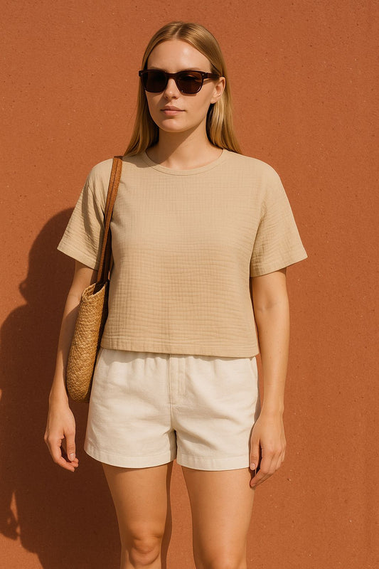 Double Layered Muslin T-Shirt