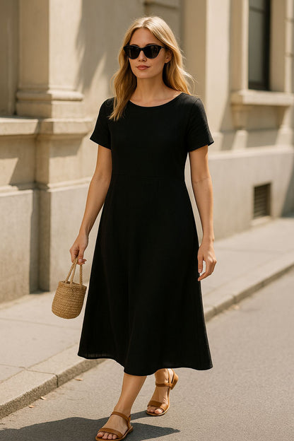 Double Layered Muslin Dress