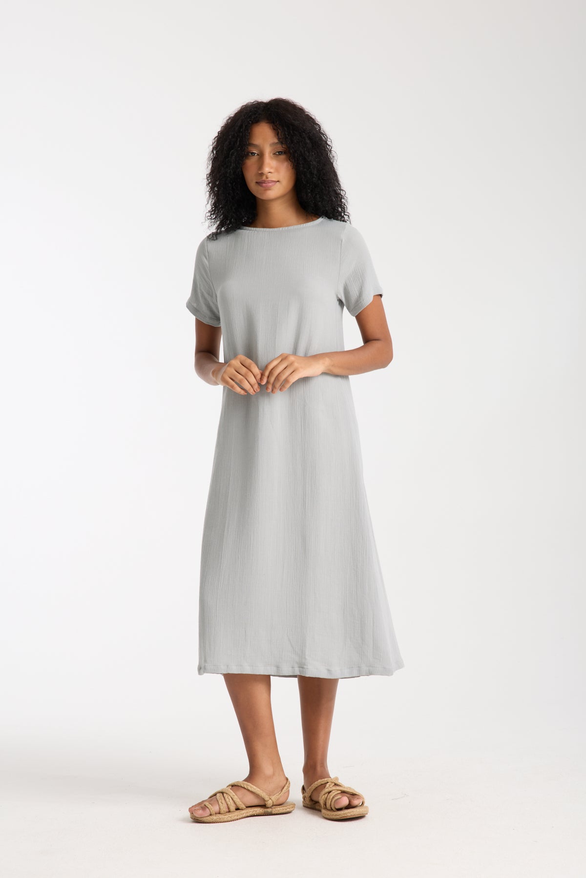 Double Layered Muslin Dress