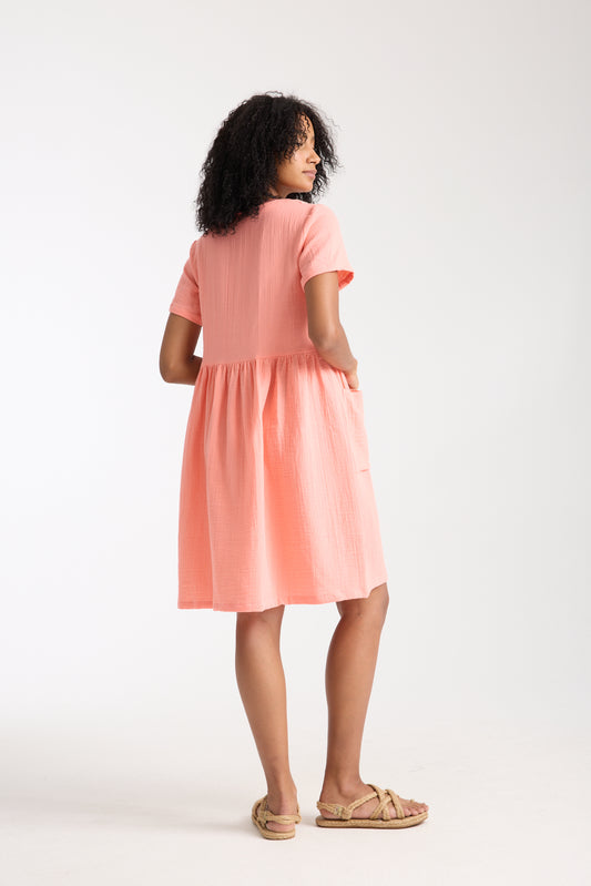 Double Layered Coral Dress