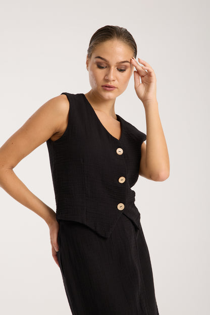 Mysa Vest and Skirt Set