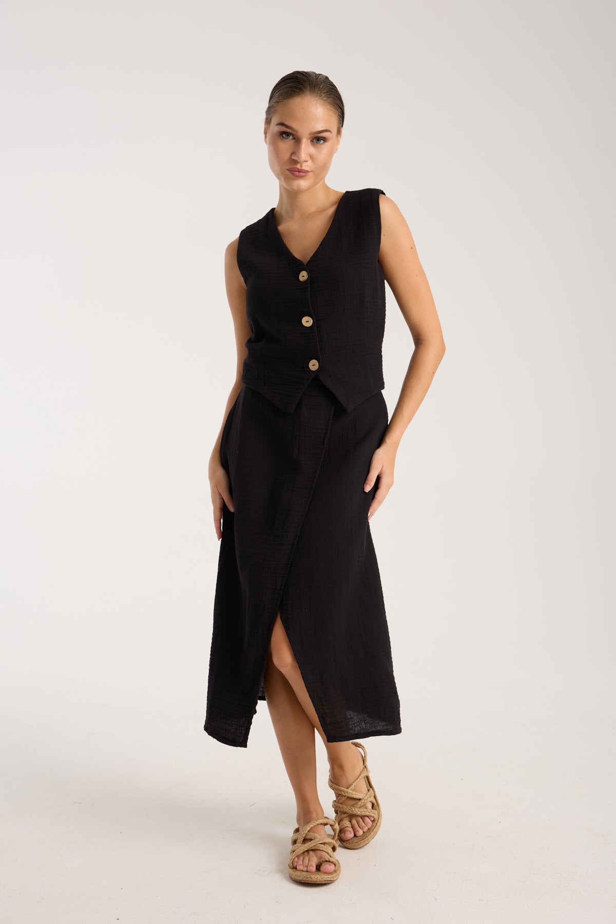 Mysa Vest and Skirt Set