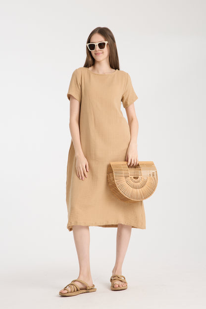 Double Layered Muslin Dress