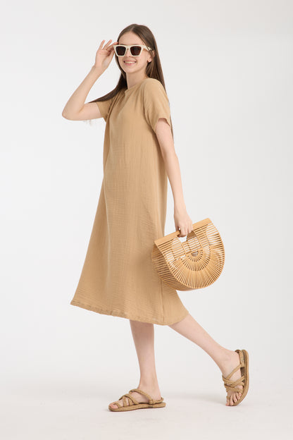 Double Layered Muslin Dress