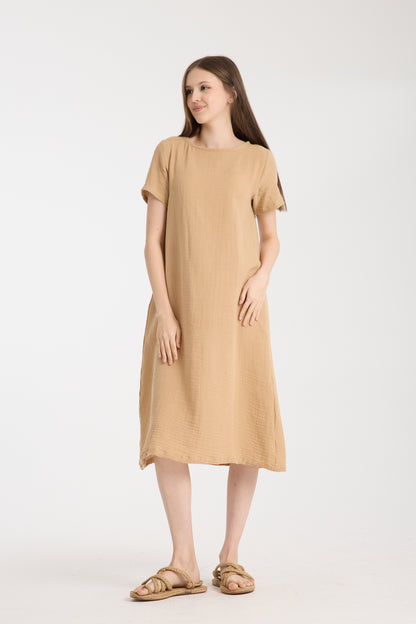 Double Layered Muslin Dress