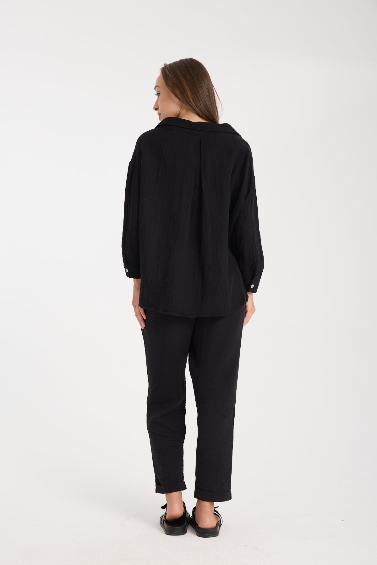 Double Layered Muslin Shirt Set